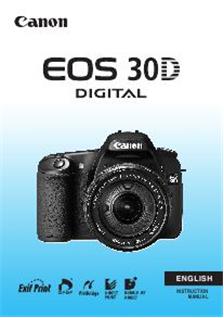 Canon EOS 30D manual. Camera Instructions.